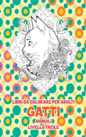 Libri da colorare per adulti - Livello facile - Animali - Gatti