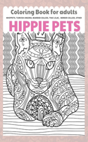 Hippie Pets - Coloring Book for adults - Whippets, Turkish Angora, Bearded Collies, Thai Lilac, Border Collies, other