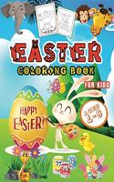Easter Coloring Book For Kids Ages 4-8