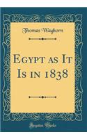 Egypt as It Is in 1838 (Classic Reprint)