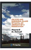 The Eyes and Subneural Gland of Salpa; an abstract of a dissertation