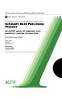 Scholarly Book Publishing Practice