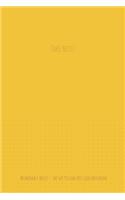 The 6x9 Yellow Dot Grid Notebook - Take Note!