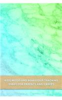 Kids mood and behaviour tracking diary for parents and carers