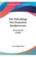 Nebenklage Des Deutschen Strafprozesses