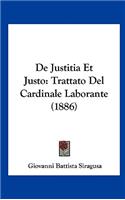 de Justitia Et Justo: Trattato del Cardinale Laborante (1886)