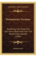 Westminster Versions