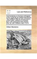 Commentaries on the Laws of England in Four Books by Sir William Blackstone, the Twelfthed with the Last Corrections of the Author