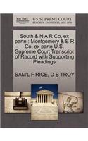 South & N A R Co, Ex Parte
