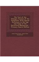 The Text of the Ethiopic Version of the Octateuch: With Special Reference to the Age and Value of the Haverford Manuscript - Primary Source Edition