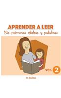 Aprender a leer. Mis primeras sílabas y palabras