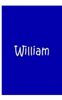 William - Personalized Notebook / Journal - An Ethi Pike Collection /Blank Lined Pages