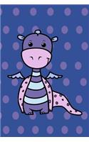 Cute Animals Journal - Little Dragon (Purples): 100 page 6" x 9" Ruled Notebook: Inspirational Journal, Blank Notebook, Blank Journal, Lined Notebook, Blank Diary