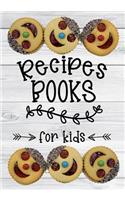 Recipes Book for Kids: Blank Recipe Cookbook Journal V2