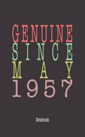 Genuine Since May 1957: Notebook