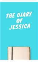 The Diary Of Jessica: Lined Notebook / Journal Gift, 120 Pages, 6x9, Soft Cover, Matte Finish