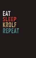 Eat Sleep Krolf Repeat Funny Sport Gift Idea: Lined Notebook / Journal Gift, 100 Pages, 6x9, Soft Cover, Matte Finish