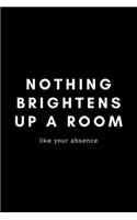 Nothing Brightens Up A Room Like Your Absence