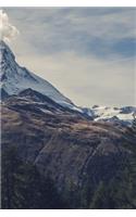 Tall Mountain Notebook - Grid Paper Journal with Amazing Mountain Scene