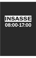 Insasse 08: 00-17:00: Monatsplaner, Termin-Kalender für Angestellte & Arbeiter - Geschenk-Idee - A5 - 120 Seiten