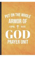 Put on the Whole Armor of God Prayer Unit Eph 6