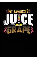 My Favorite Juice Is Grape: Blank Lined Recipe Journal