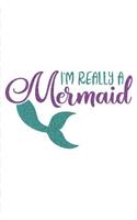 Cute Mermaid Journal: Mermaid Squad Teal and Purple