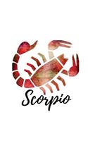 Scorpio: Scorpio Lined Journal