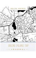 Gniezno (Poland) Trip Journal: Lined Travel Journal/Diary/Notebook with Gniezno (Poland) Map Cover Art