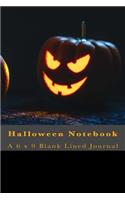 Halloween Notebook: A 6 x 9 Blank Lined Journal