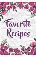 Favorite Recipes: Blank Cookbook / Recipe Journal / Recipe Book - 106 Total Recipe Pages (6 x 9)