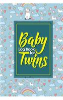 Baby Log Book for Twins: Baby Care Log, Baby Health Log, Baby Sleep Log, Daily Baby Tracker, Cute Unicorns Cover, 6 x 9