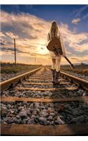 Girl with a Guitar on the Railroad Tracks Journal