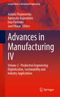 Advances in Manufacturing IV
