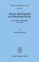Theorie Und Dogmatik Des Offentlichen Rechts