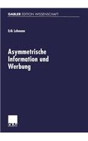 Asymmetrische Information Und Werbung