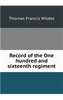 Record of the One Hundred and Sixteenth Regiment
