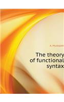 The theory of functional syntax