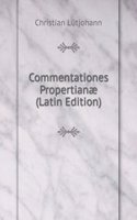 Commentationes Propertianae (Latin Edition)