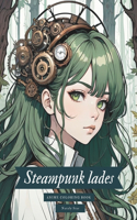 Steampunk lades: Anime coloring book