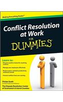 Conflict Resolution at Work For Dummies