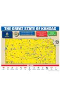 Kansas State Map for Students - Pack of 30