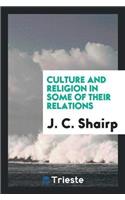 Culture and Religion in Some of Their Relations