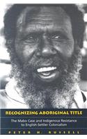 Recognizing Aboriginal Title