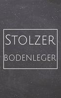 Stolzer Bodenleger: Bodenleger Punktraster Notizbuch, Notizheft oder Schreibheft - 110 Seiten - Büro Equipment & Zubehör - Lustiges Geschenk zu Weihnachten oder Geburts