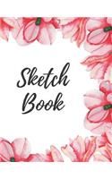 Sketch Book: 8.5" X 11" Cute Sketchbook to Draw in. Large Notebook. 100 Blank Pages Perfect for Doodling and Sketching. Creative Birthday Gift. Workbook and Hand