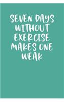 Seven Days Without Exercise Makes One Weak