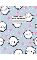 Blank Sheet Music Notebook