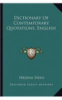 Dictionary of Contemporary Quotations, English