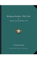 Religious Bodies, 1906, Part 1